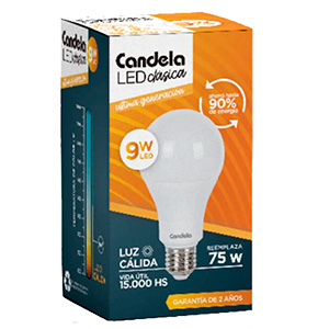 Lampara led 9w. x 5 un. - Calida